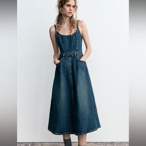 Zara denim trf dress